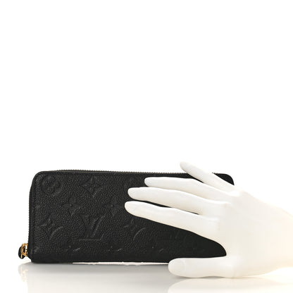 Louis Vuitton Empreinte Clemence Wallet Black 2 of 8