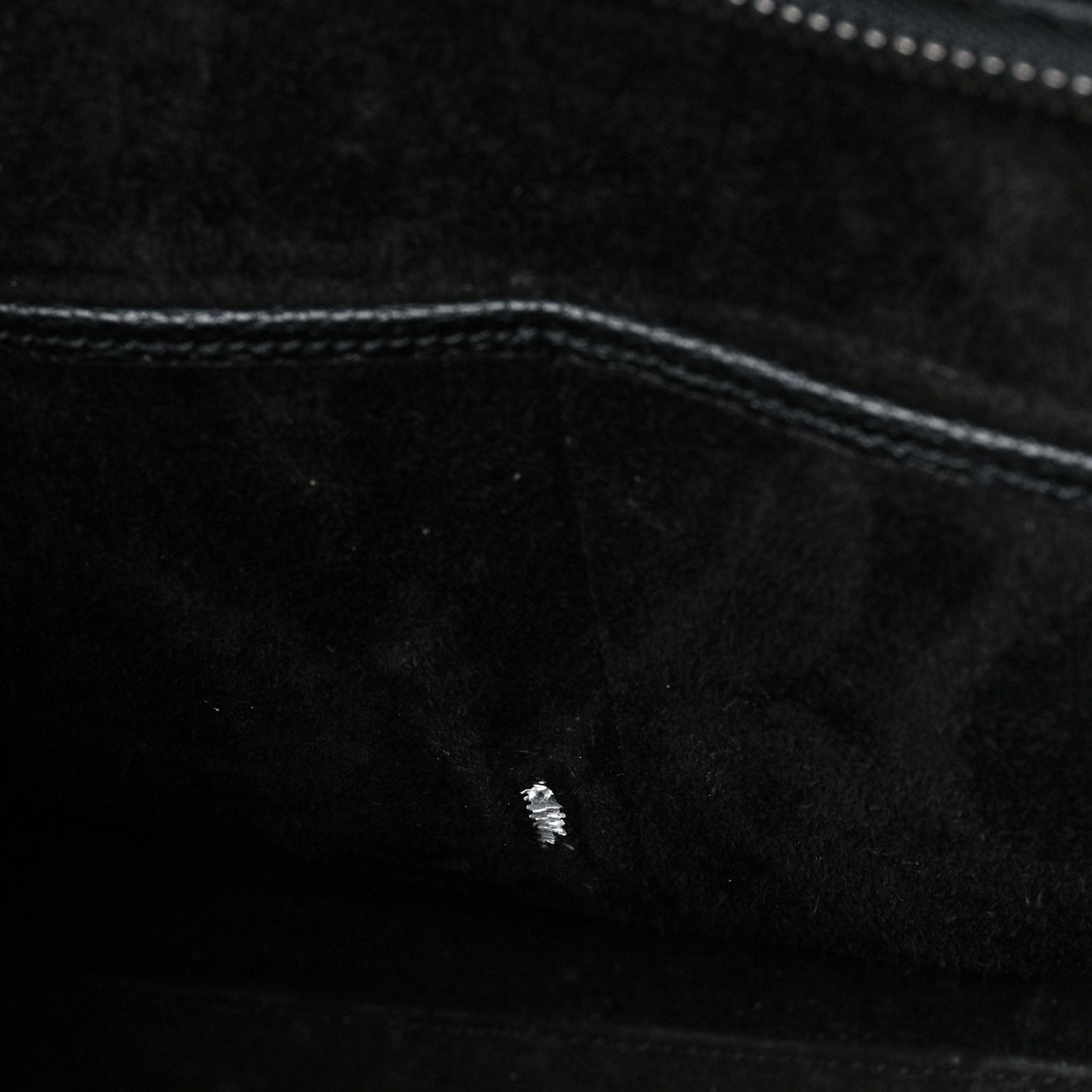Drummed Calfskin Micro Luggage Black