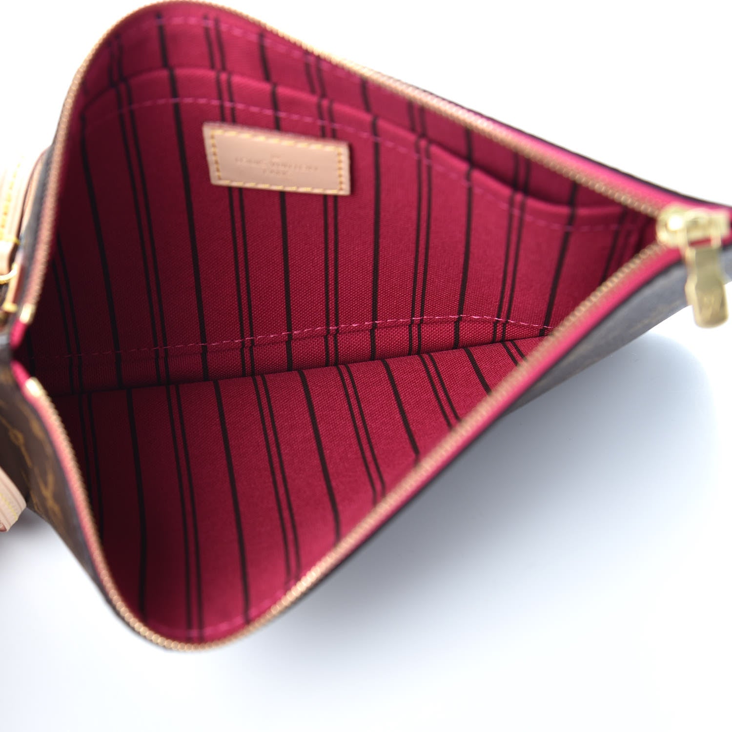 Louis Vuitton Monogram Neverfull MM GM Pochette Pivoine 5 of 8
