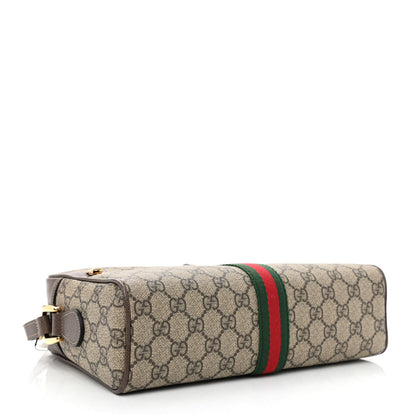 Gucci GG Supreme Monogram Web Small Ophidia Shoulder Bag Brown 4 of 10