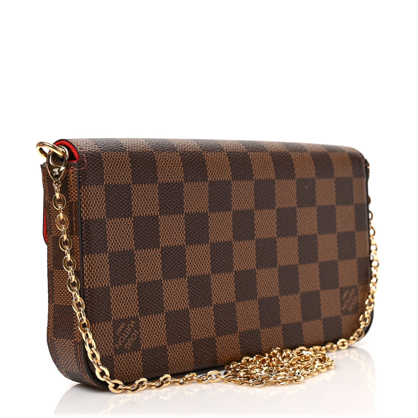 Damier Ebene Pochette Felicie Chain Wallet