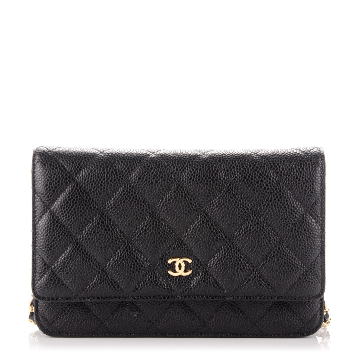 Chanel Caviar Quilted Wallet On Chain WOC Black 1 of 8