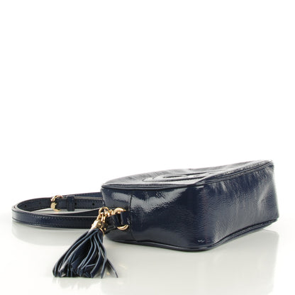 Gucci Vernice Naplack Small Soho Disco Bag Uniform Blue 4 of 7