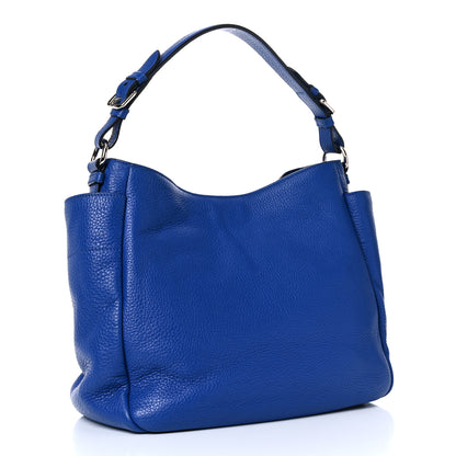 Prada Vitello Daino Side Pocket Hobo Azzurro 2 of 16