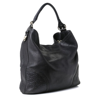 Gucci Calfskin Guccissima Trim Large Signoria Dark Brown 2 of 12