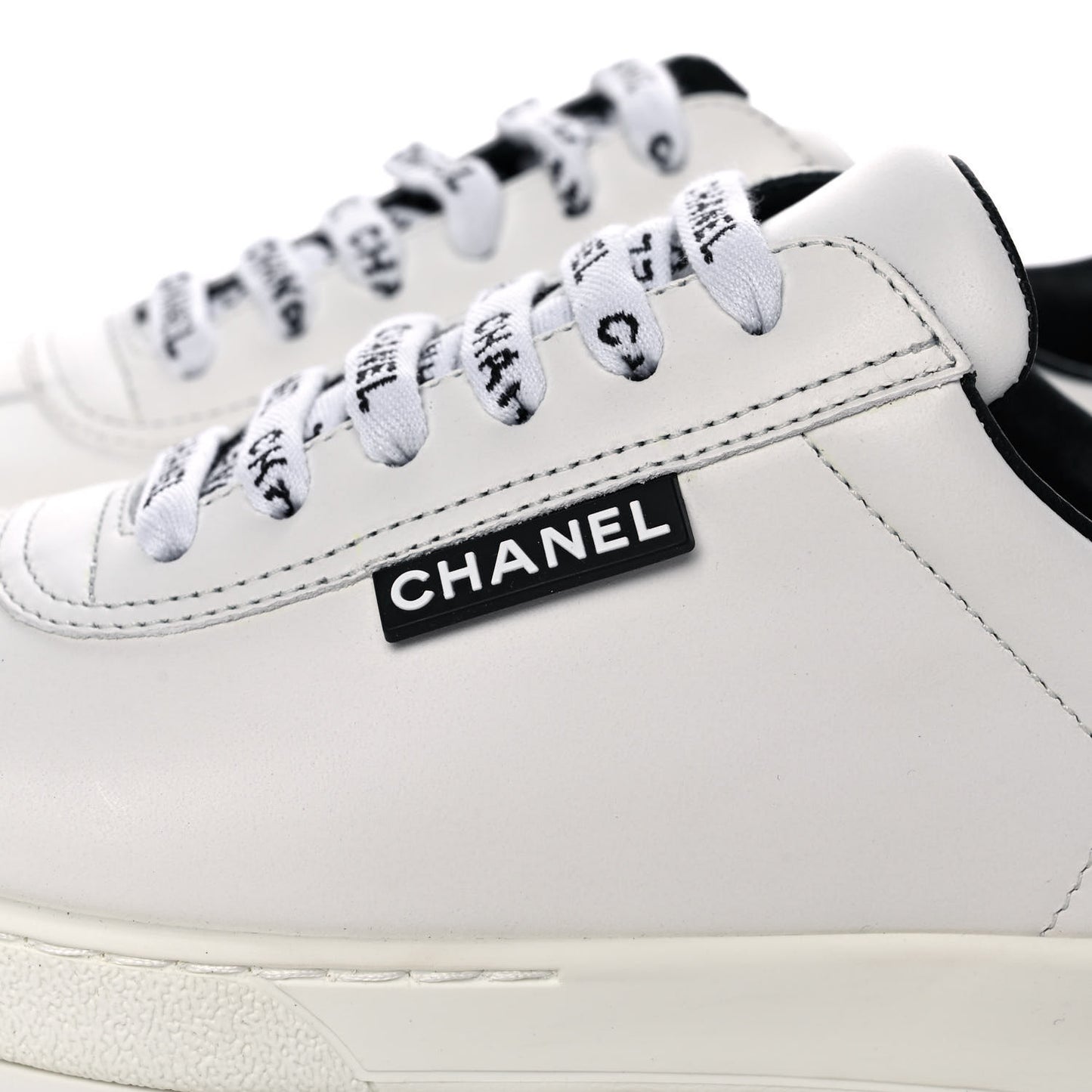 Calfskin CC Sneakers 35.5 White