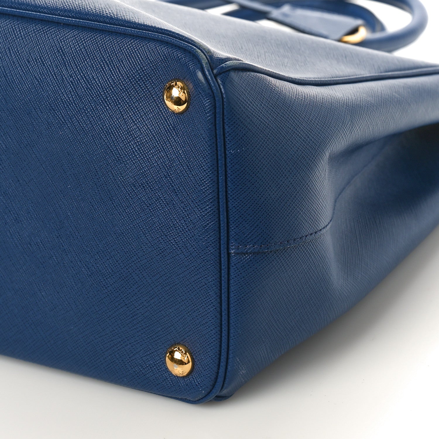 Prada Saffiano Lux Large Double Zip Tote Bluette 8 of 8