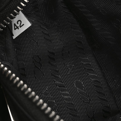 Prada Tessuto Nylon Pouch Black Fiery Red 7 of 11