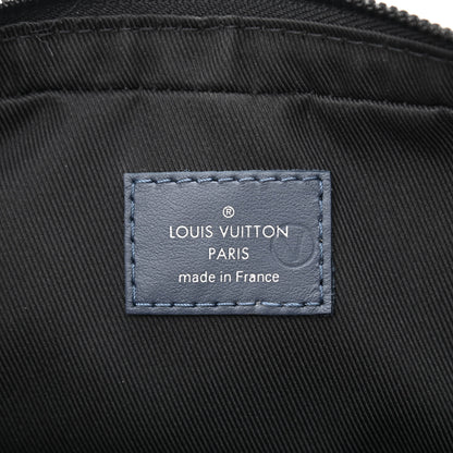 Louis Vuitton Calfskin Monogram Shadow Duo Messenger Navy Blue 7 of 11