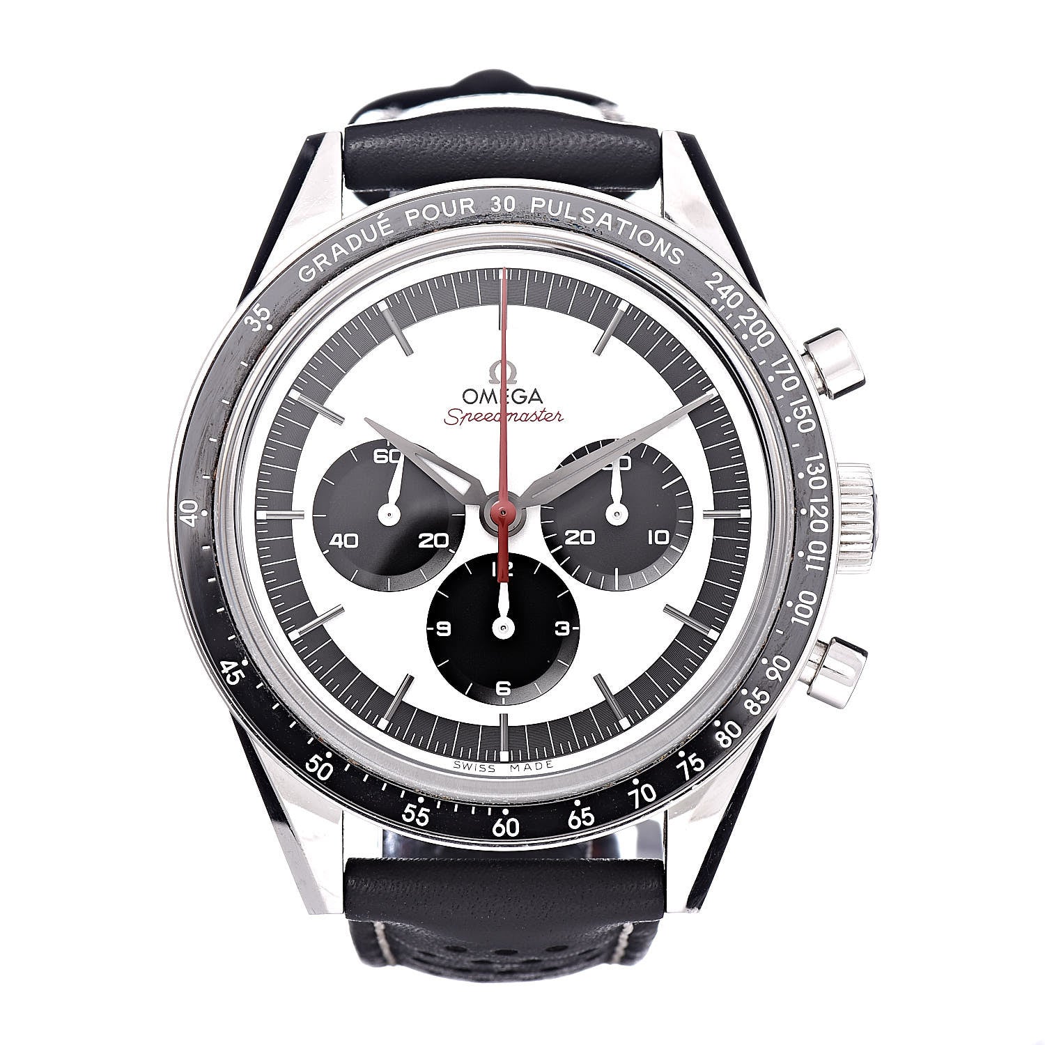 Omega Stainless Steel Calfskin 39mm Speedmaster CK2998 Pulsometer Moonwatch Limited Edition Automatic Watch 311.32.40.30.02.001 1 of 5