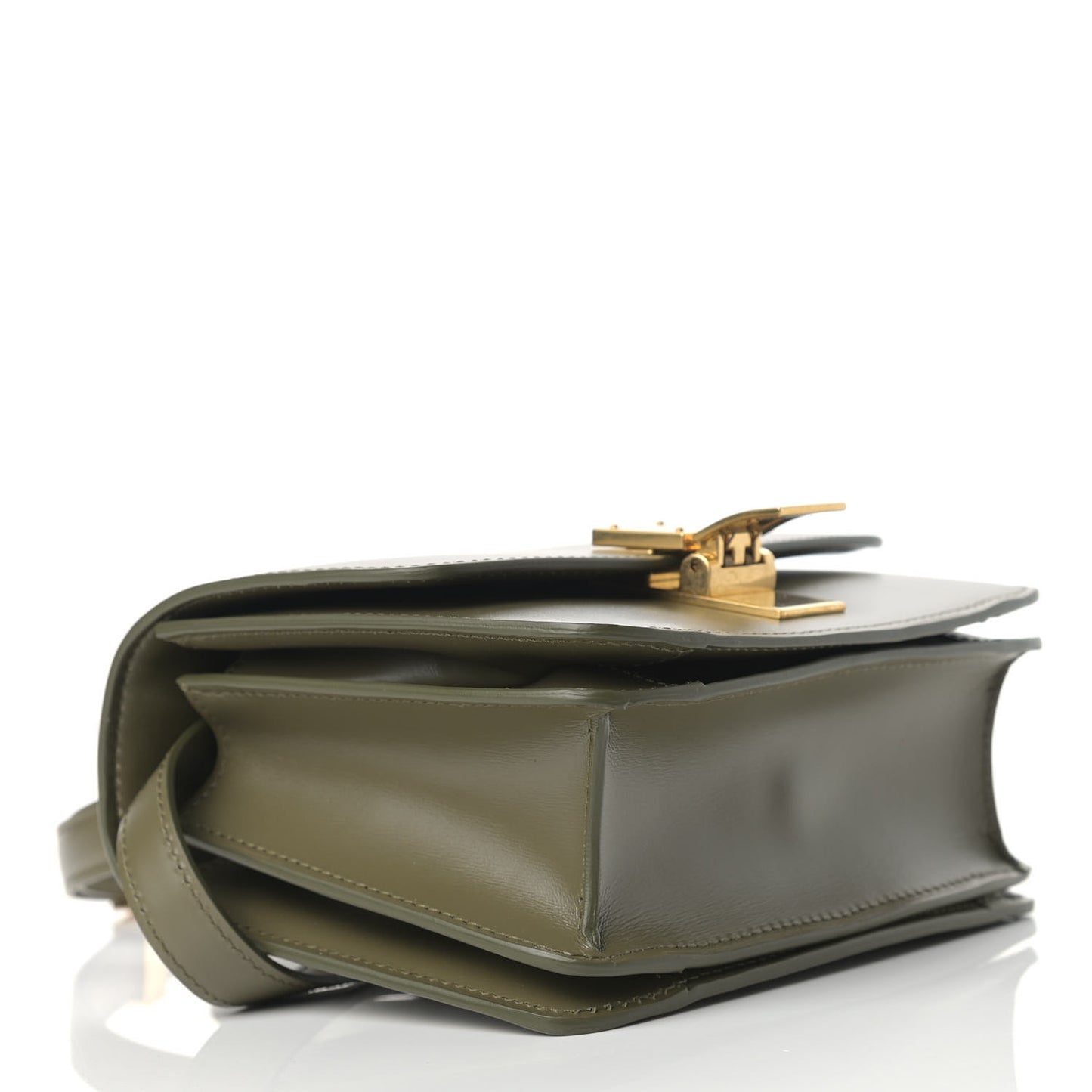Box Calfskin Small Classic Box Flap Bag Army Green