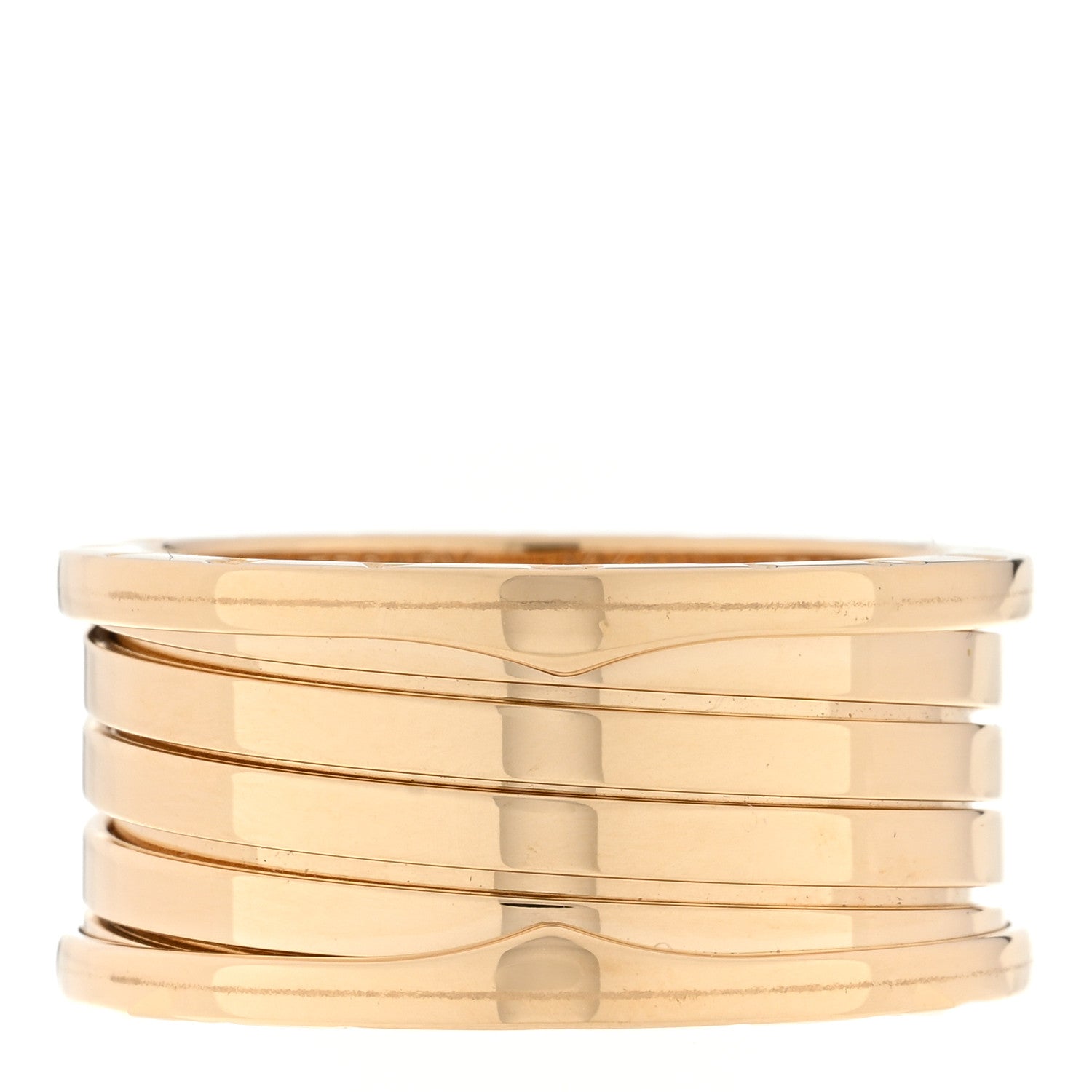 Bulgari 18K Yellow Gold B.Zero1 Five-Band Anniversary Ring 68 12 1 of 6