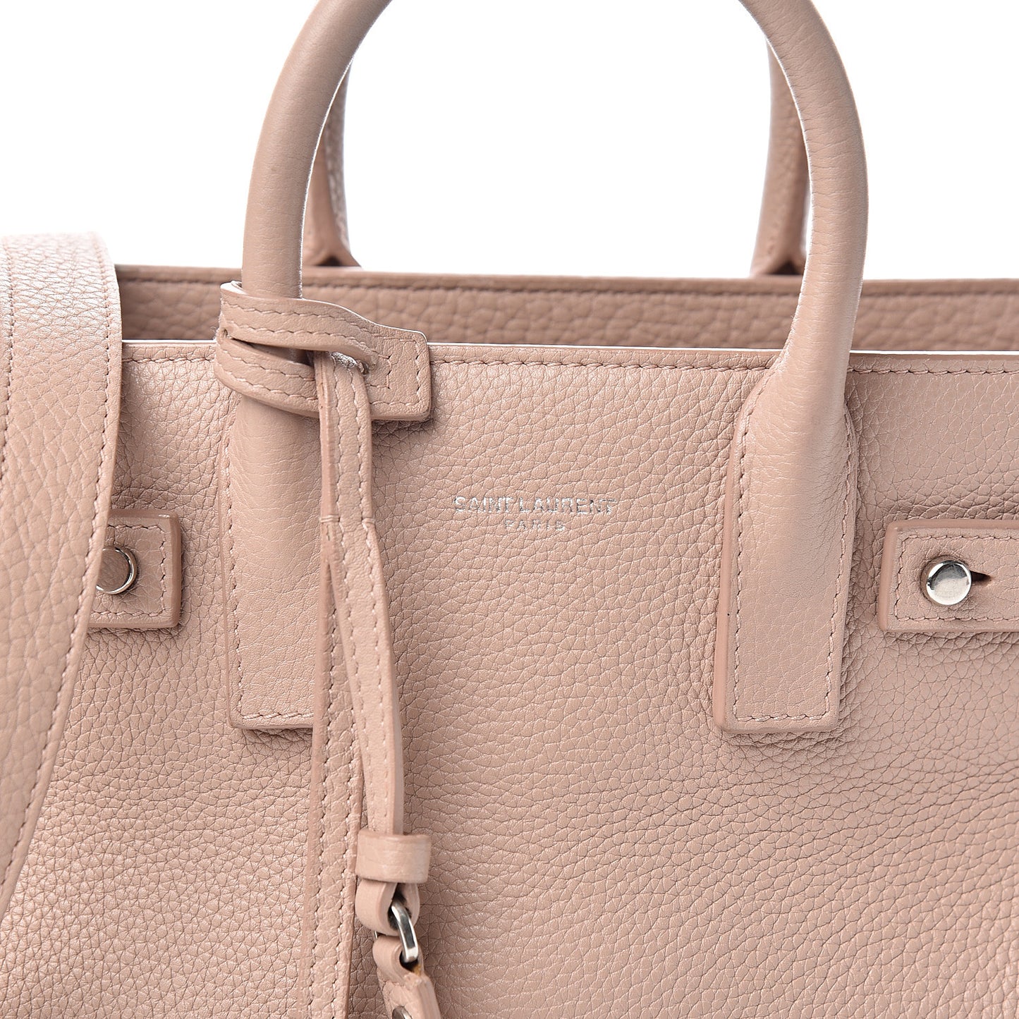Grained Calfskin Nano Sac De Jour Souple Nude