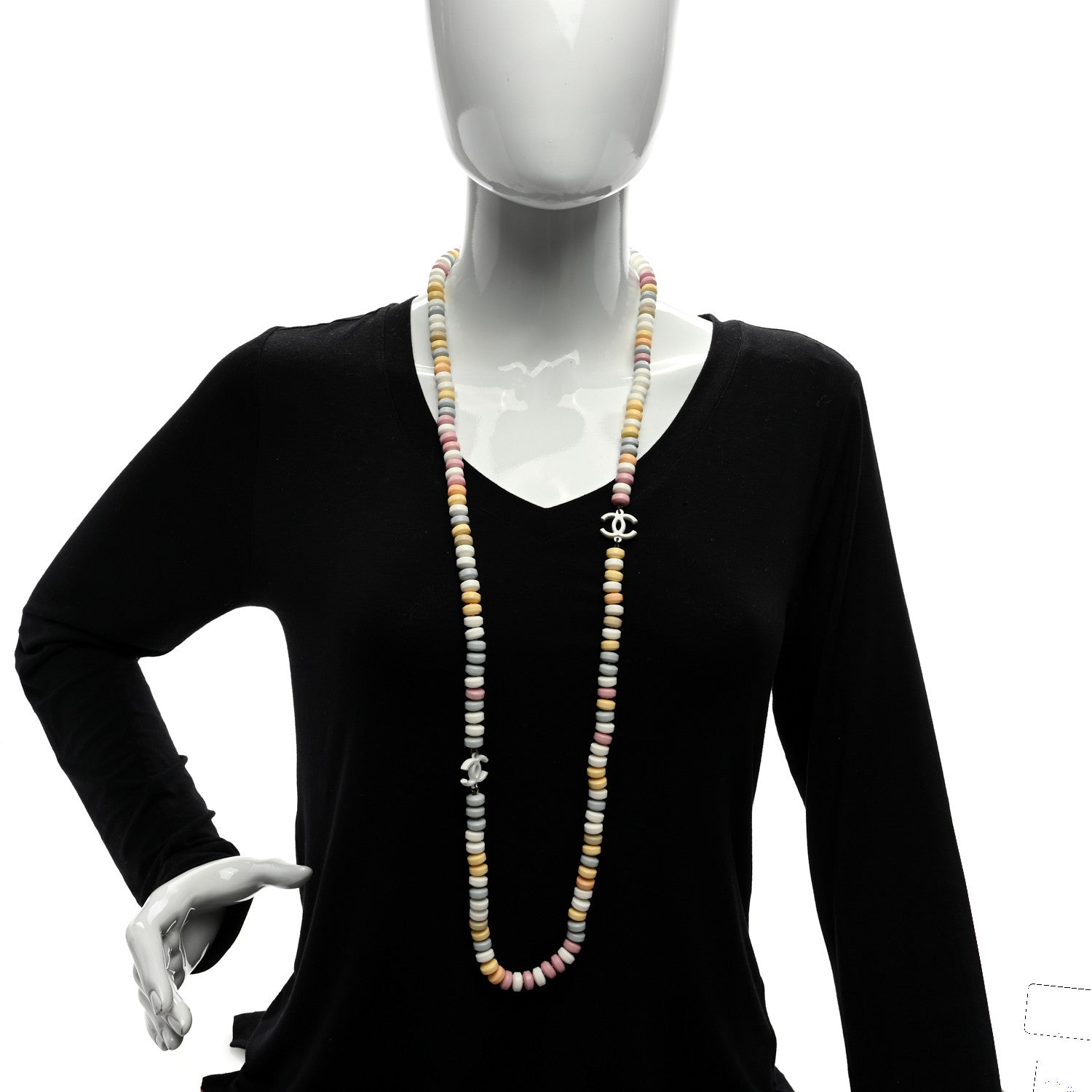 Chanel Candy CC Double Strand Necklace Multicolor 2 of 4