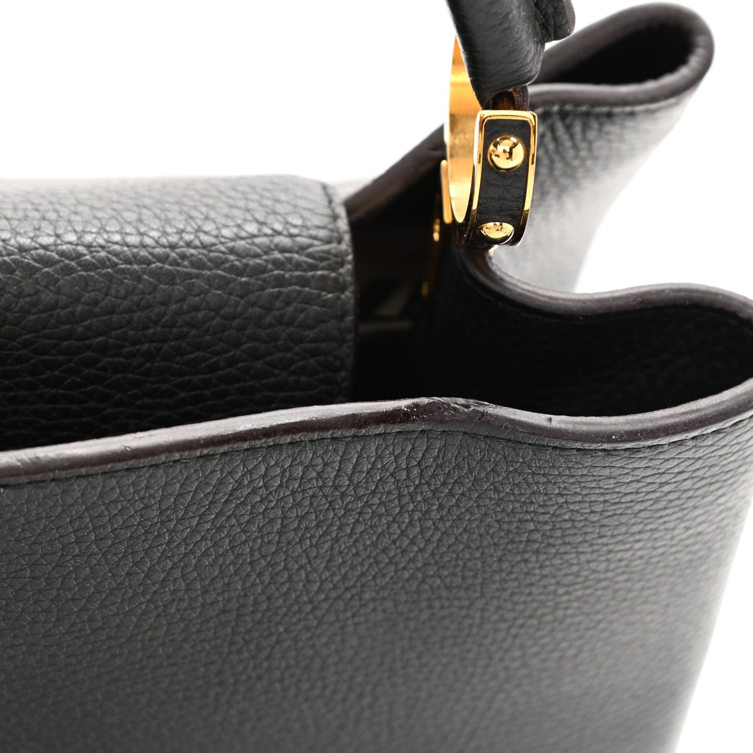 Louis Vuitton Taurillon Capucines GM Black 10 of 13