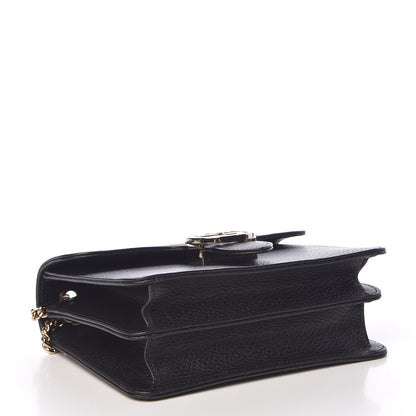 Gucci Dollar Calfskin Small Interlocking G Shoulder Bag Black 4 of 10