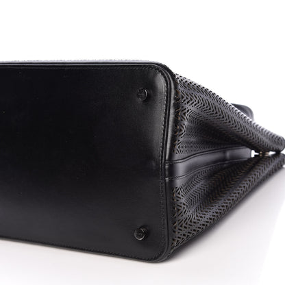 Alaia Lux Calfskin Zig Zag Laser Cut Mina 32 Bag Black 10 of 10