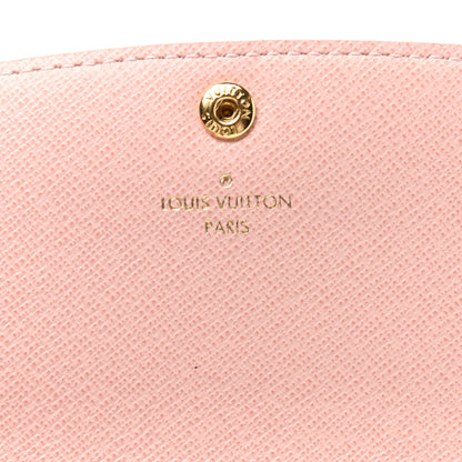 Louis Vuitton Damier Azur Emilie Wallet Rose Ballerine 6 of 8