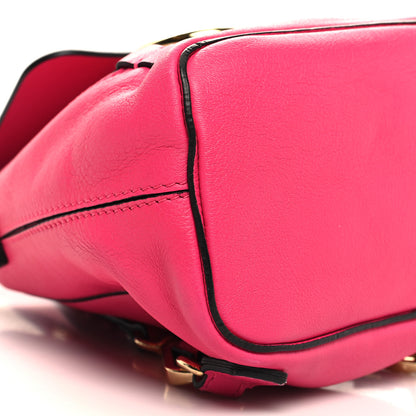 Chloe Suede Calfskin Mini Faye Backpack Fuchsia Rose 9 of 11