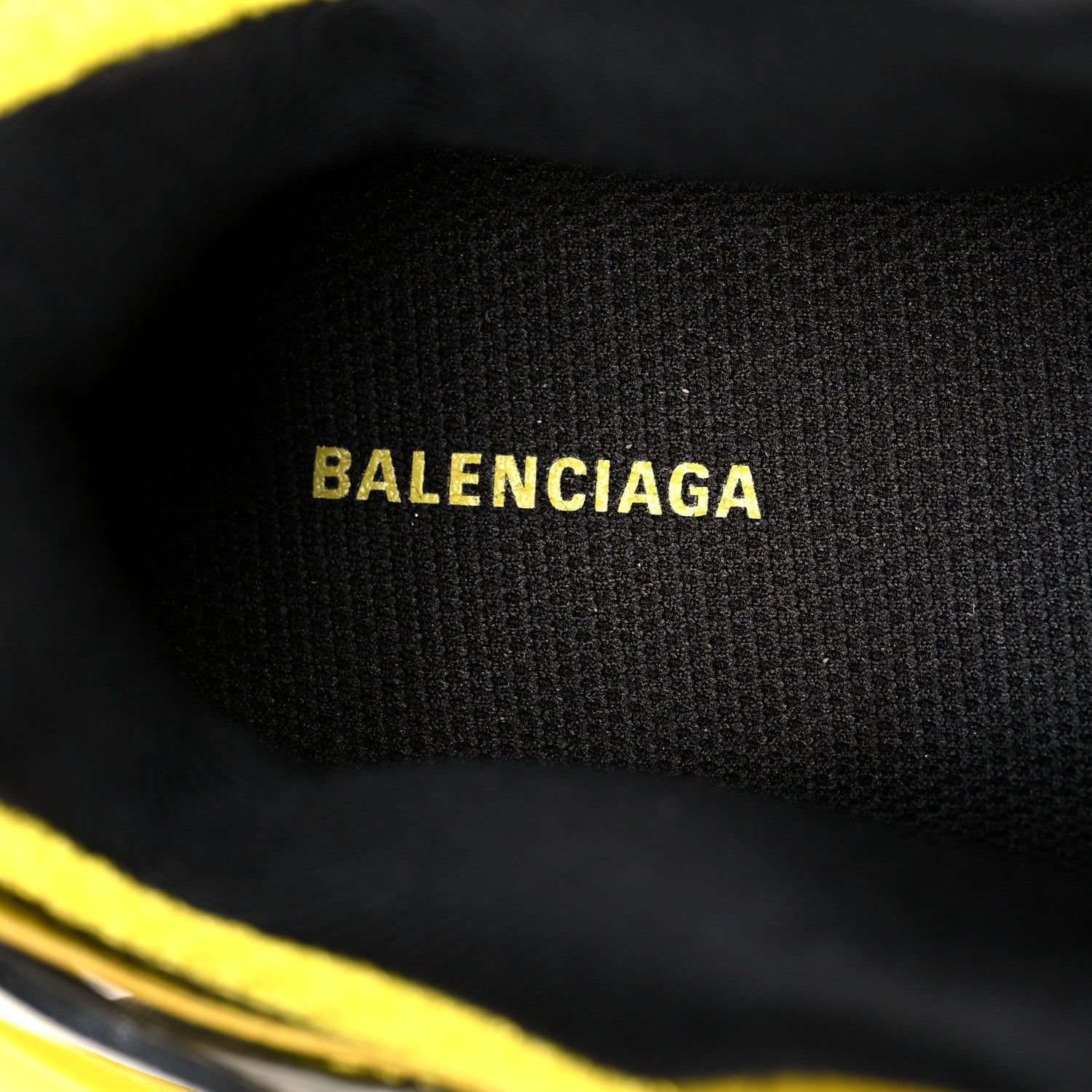 Balenciaga Mesh Nylon Mens Track Sneakers 40 Yellow Black White 6 of 7