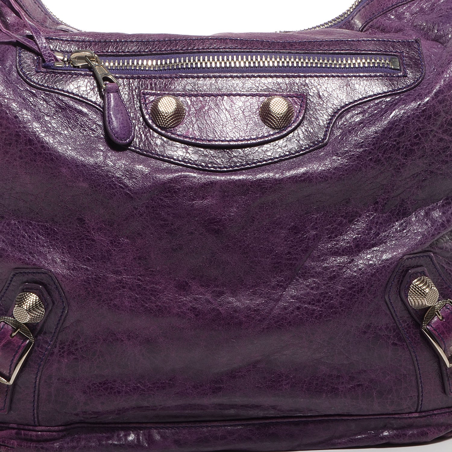 Balenciaga Agneau Giant 21 Silver Hardware Day Hobo Sapphire 4 of 12