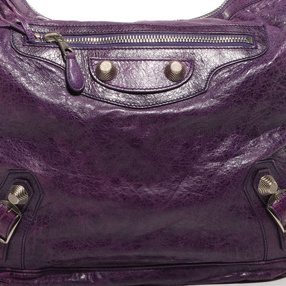 Balenciaga Agneau Giant 21 Silver Hardware Day Hobo Sapphire 4 of 12