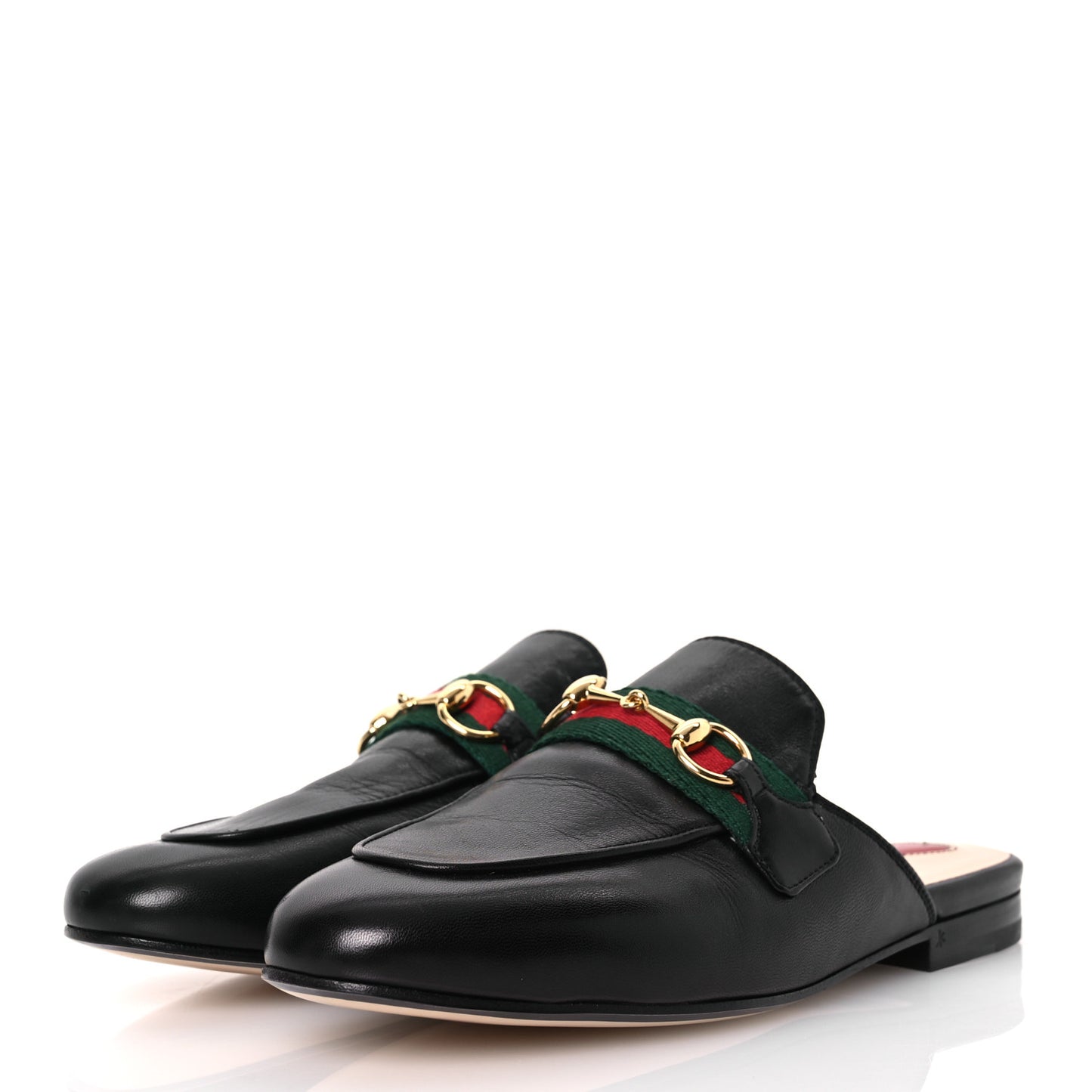 Calfskin Womens Princetown Slippers 35.5 Black