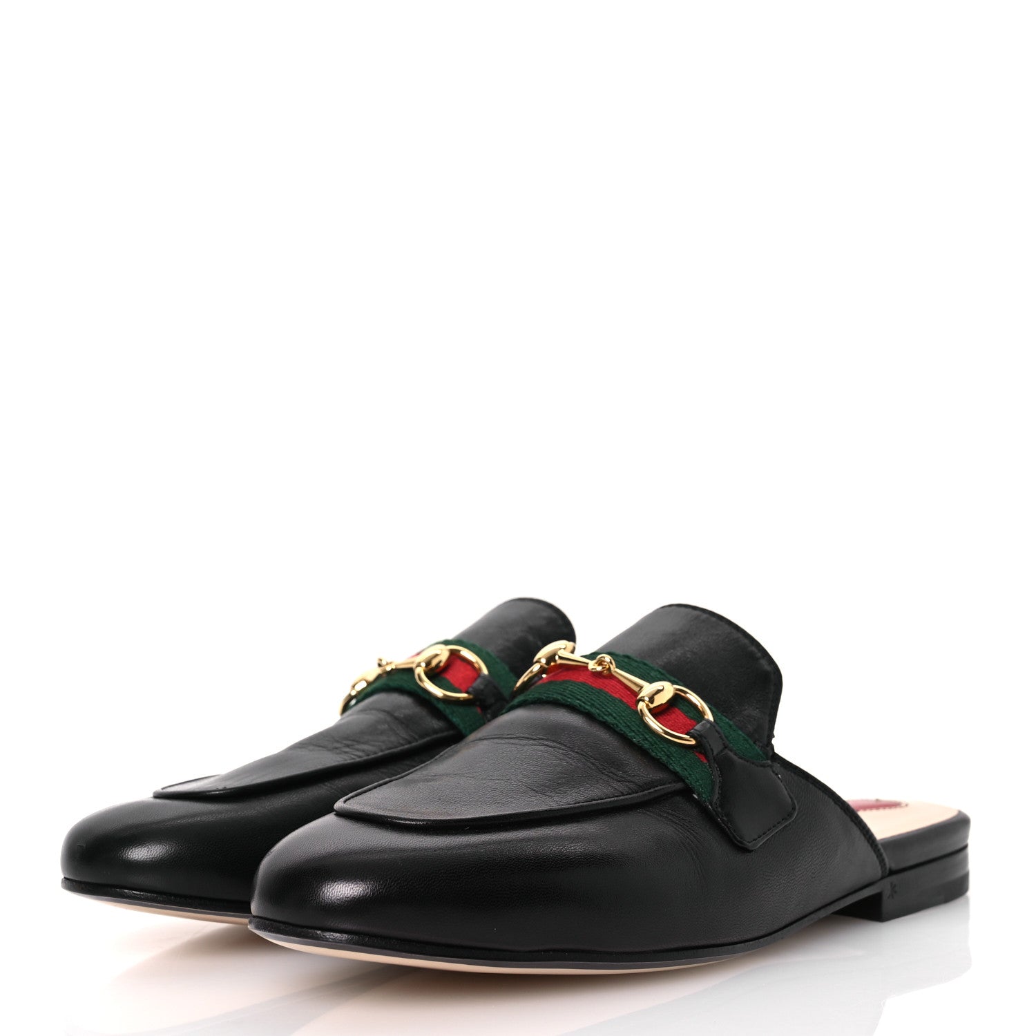 Gucci Calfskin Womens Princetown Slippers 35.5 Black 4 of 15