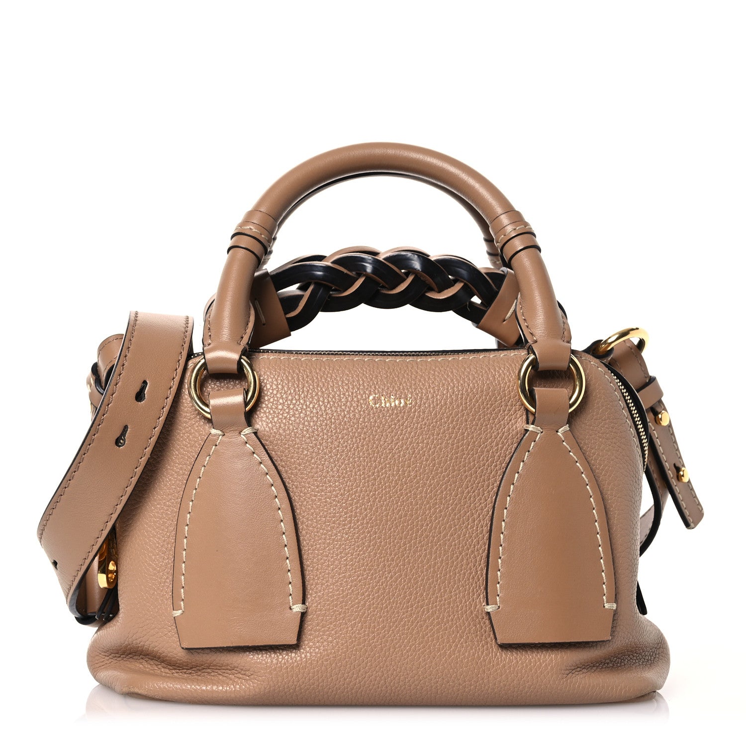 Chloe Calfskin Small Daria Cement Brown 1 of 16