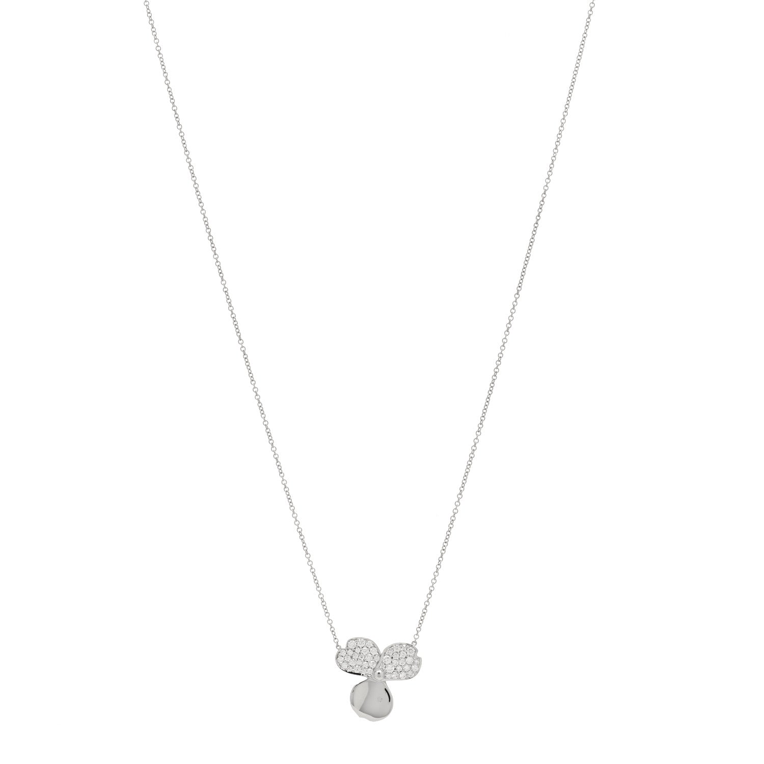 Tiffany Platinum Diamond Paper Flowers Pendant Necklace 1 of 3