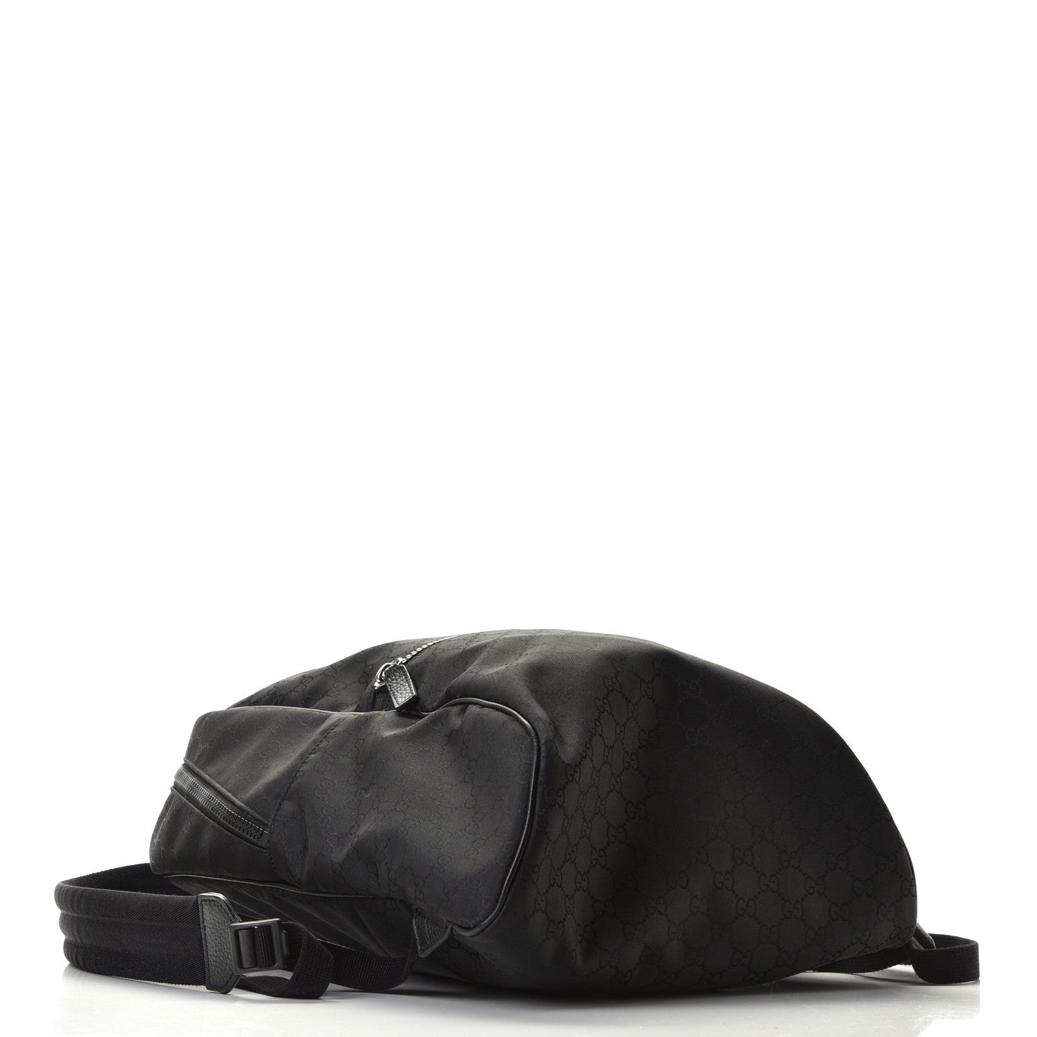 Gucci Nylon Monogram Slim Backpack Black 7 of 12