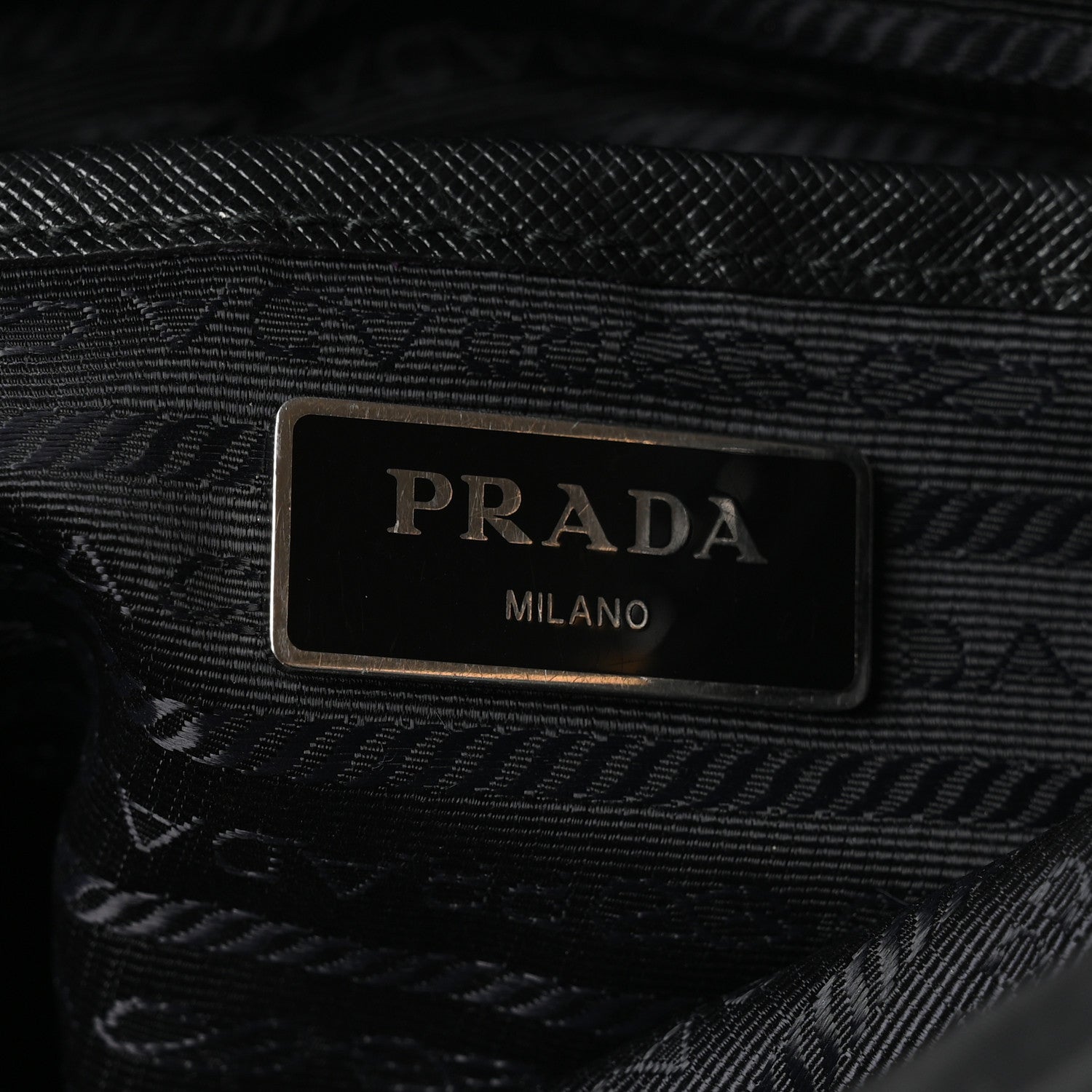 Prada Nylon New Vela Studded Messenger Bag Black 6 of 10