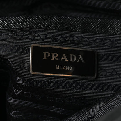 Prada Nylon New Vela Studded Messenger Bag Black 6 of 10