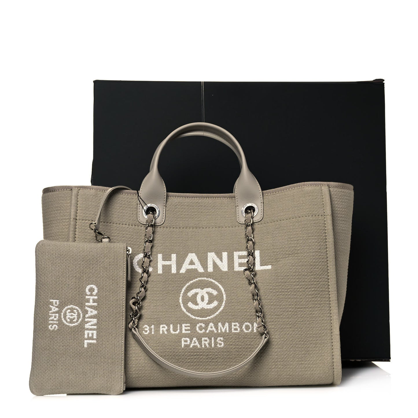 Mixed Fibers Medium Deauville Tote Grey