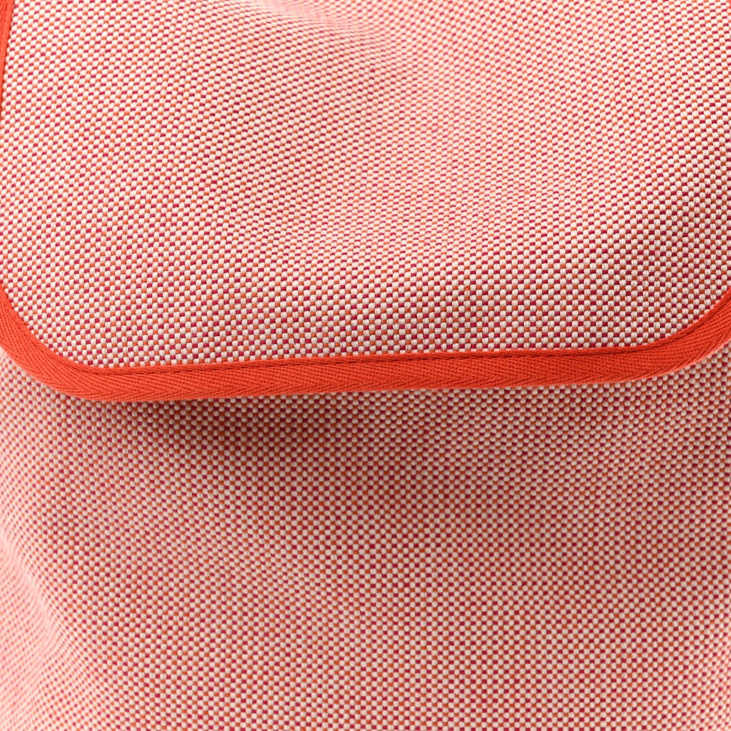 H Canvas Embroidered Les Cabanes Backpack Orange Feu