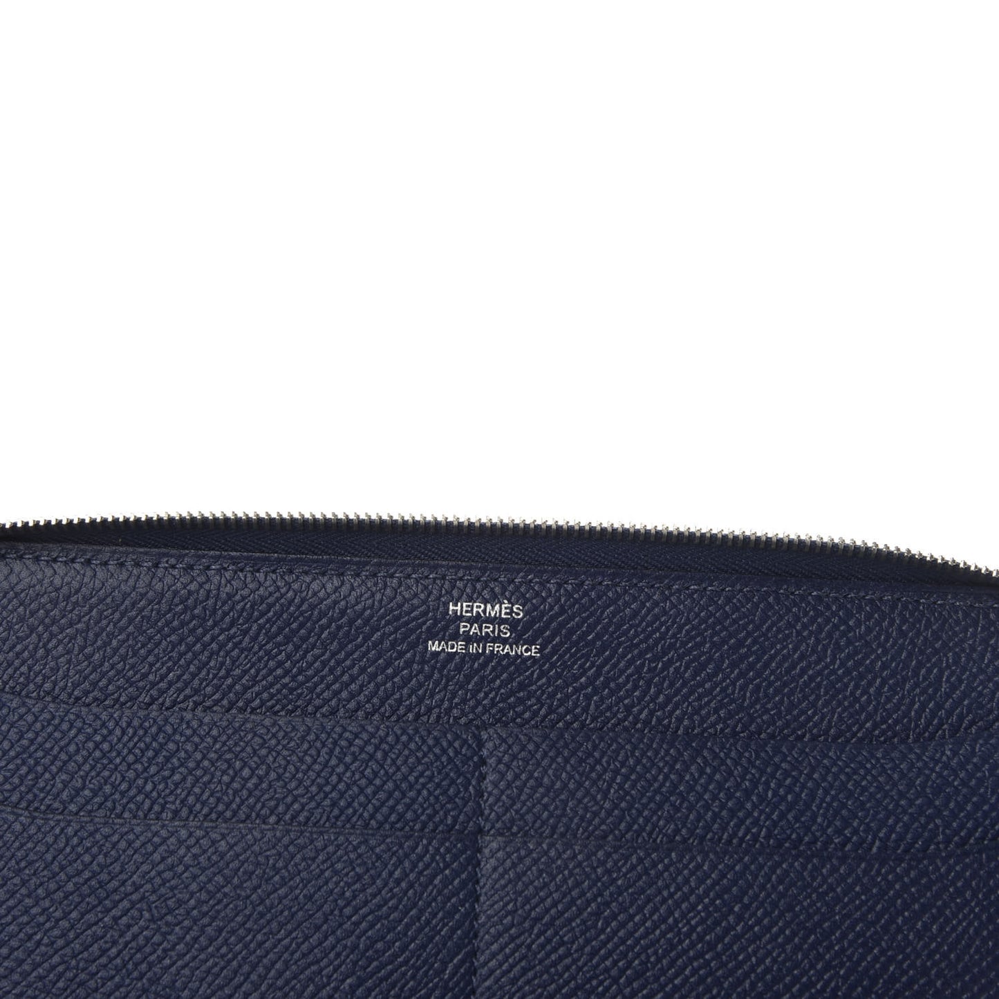 Epsom Printed Silk Eperon d'Or Bandana Soie-Cool Wallet Bleu Marine