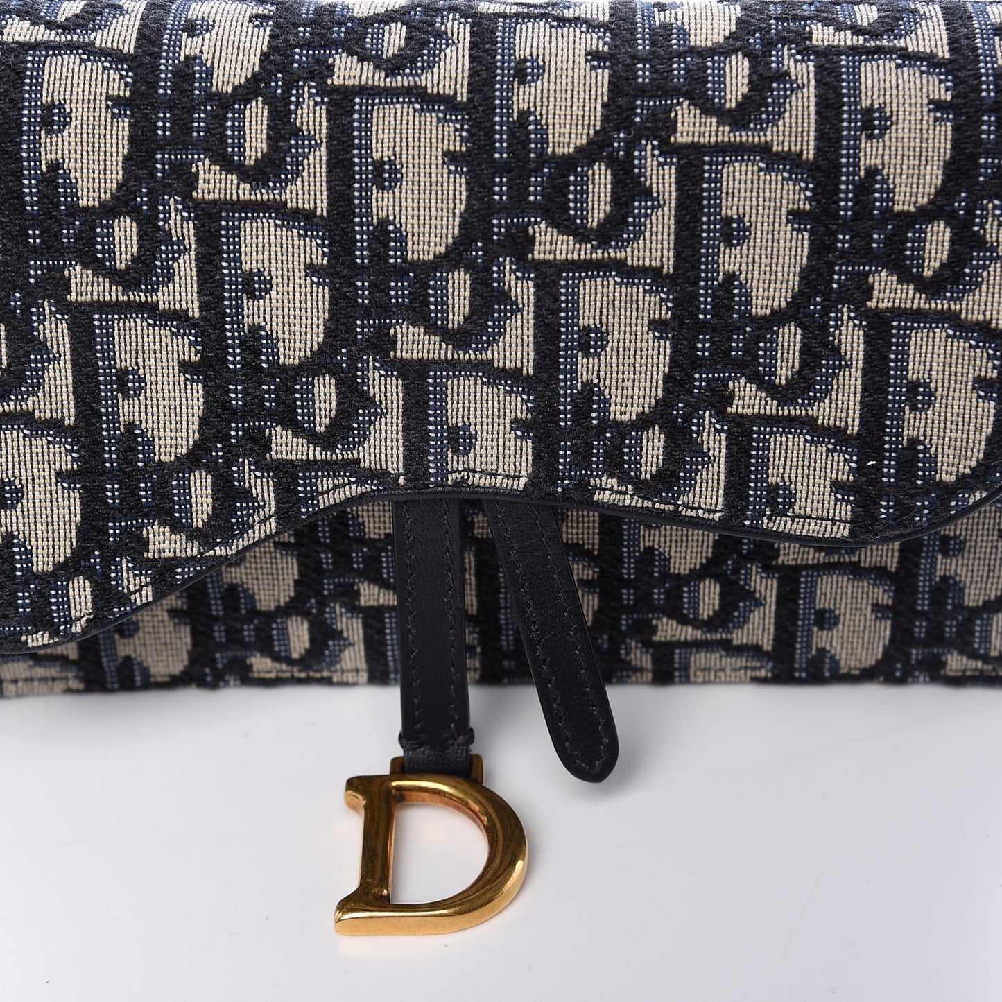 Oblique Saddle Belt Bag Blue