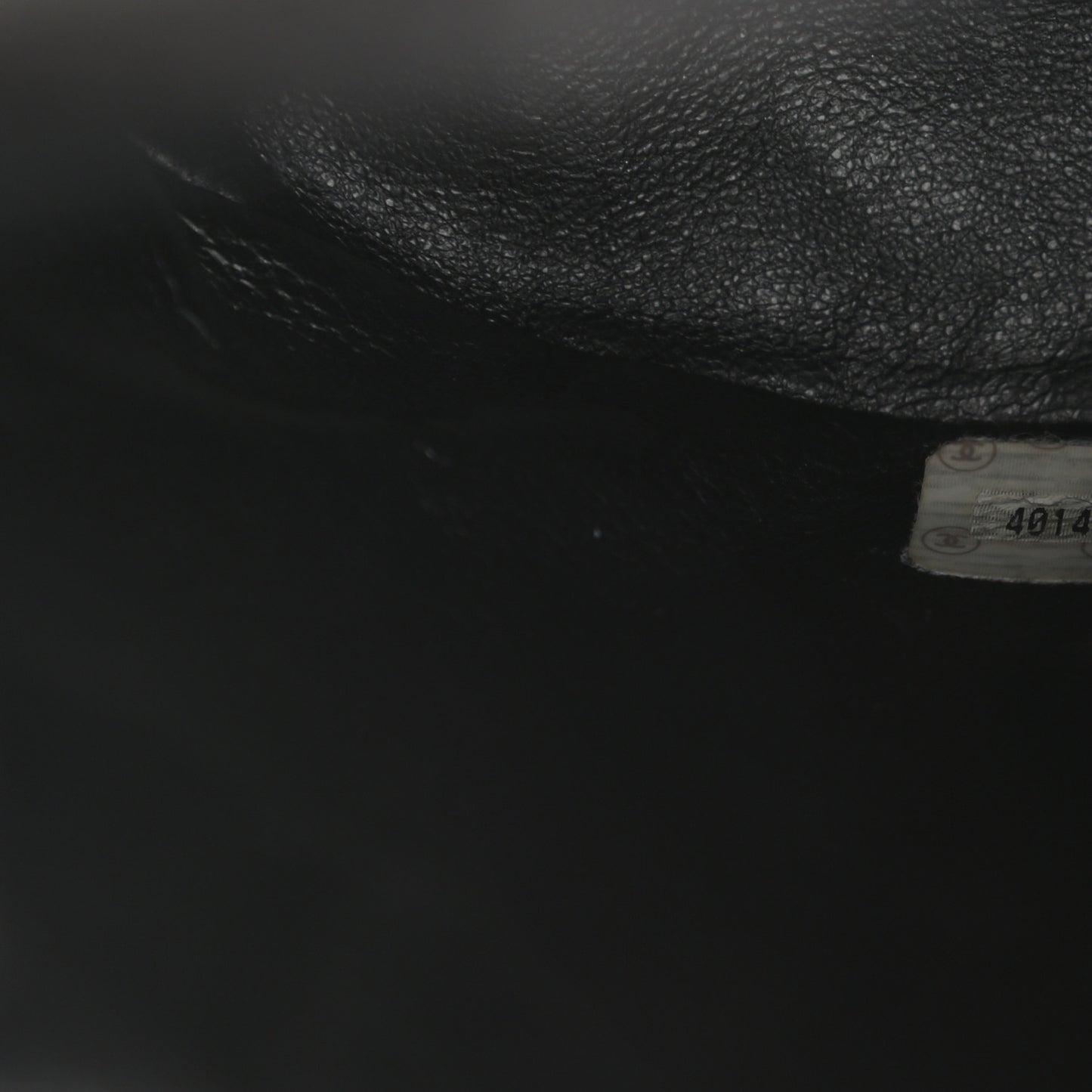 Lambskin Quilted Drawstring Backpack Black