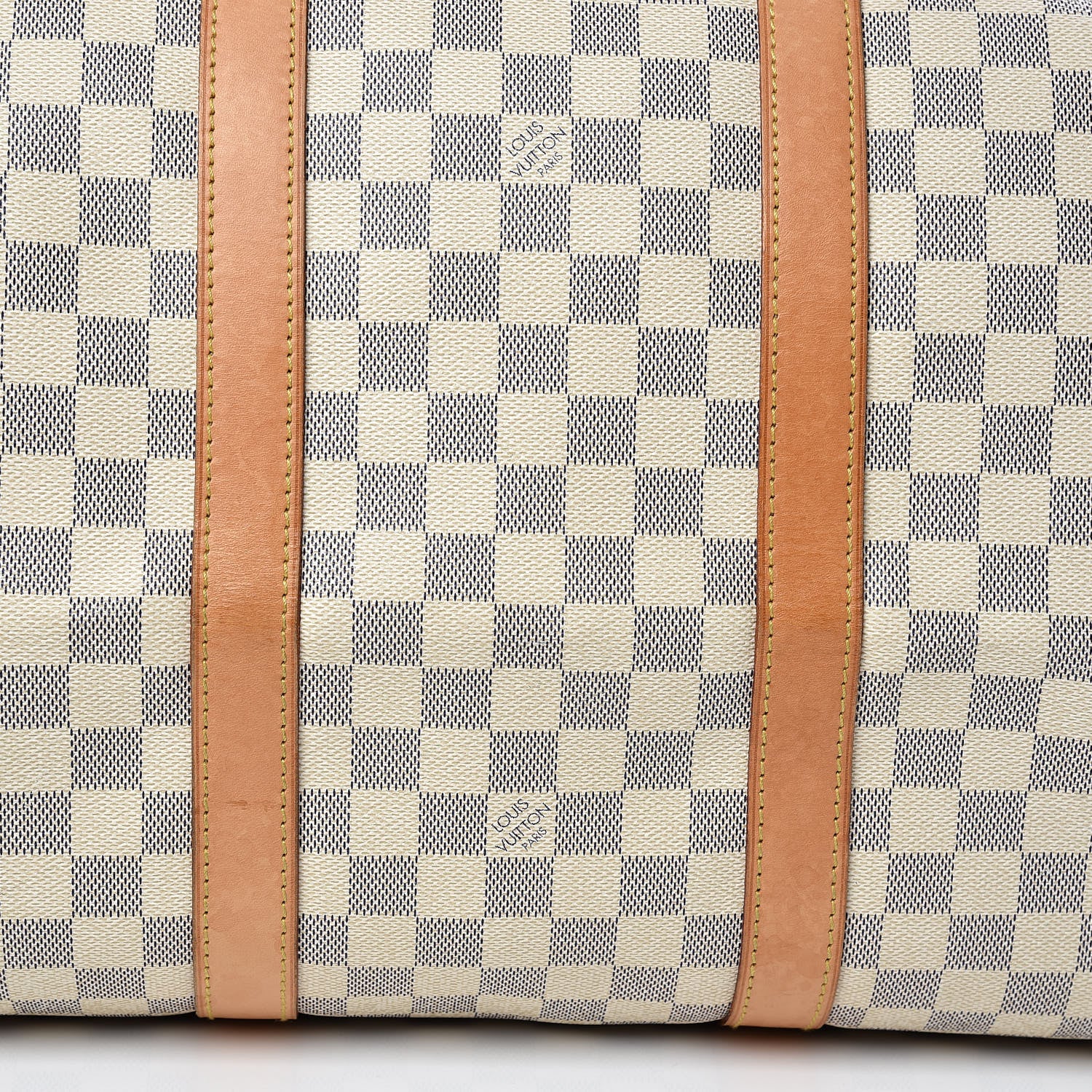 Louis Vuitton Damier Azur Keepall 50 13 of 15