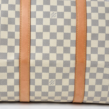 Louis Vuitton Damier Azur Keepall 50 13 of 15