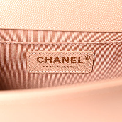 Chanel Caviar Quilted Medium Boy Flap Beige 5 of 10