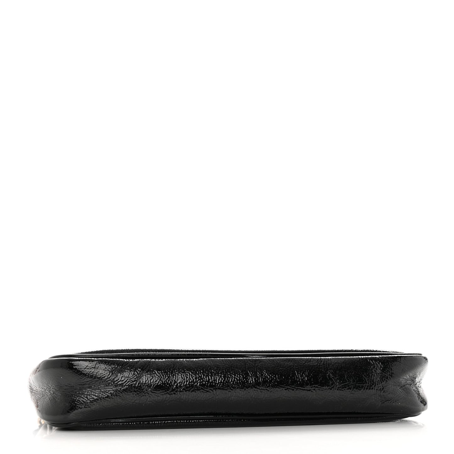 Patent Medium Soho Flap Crossbody Black