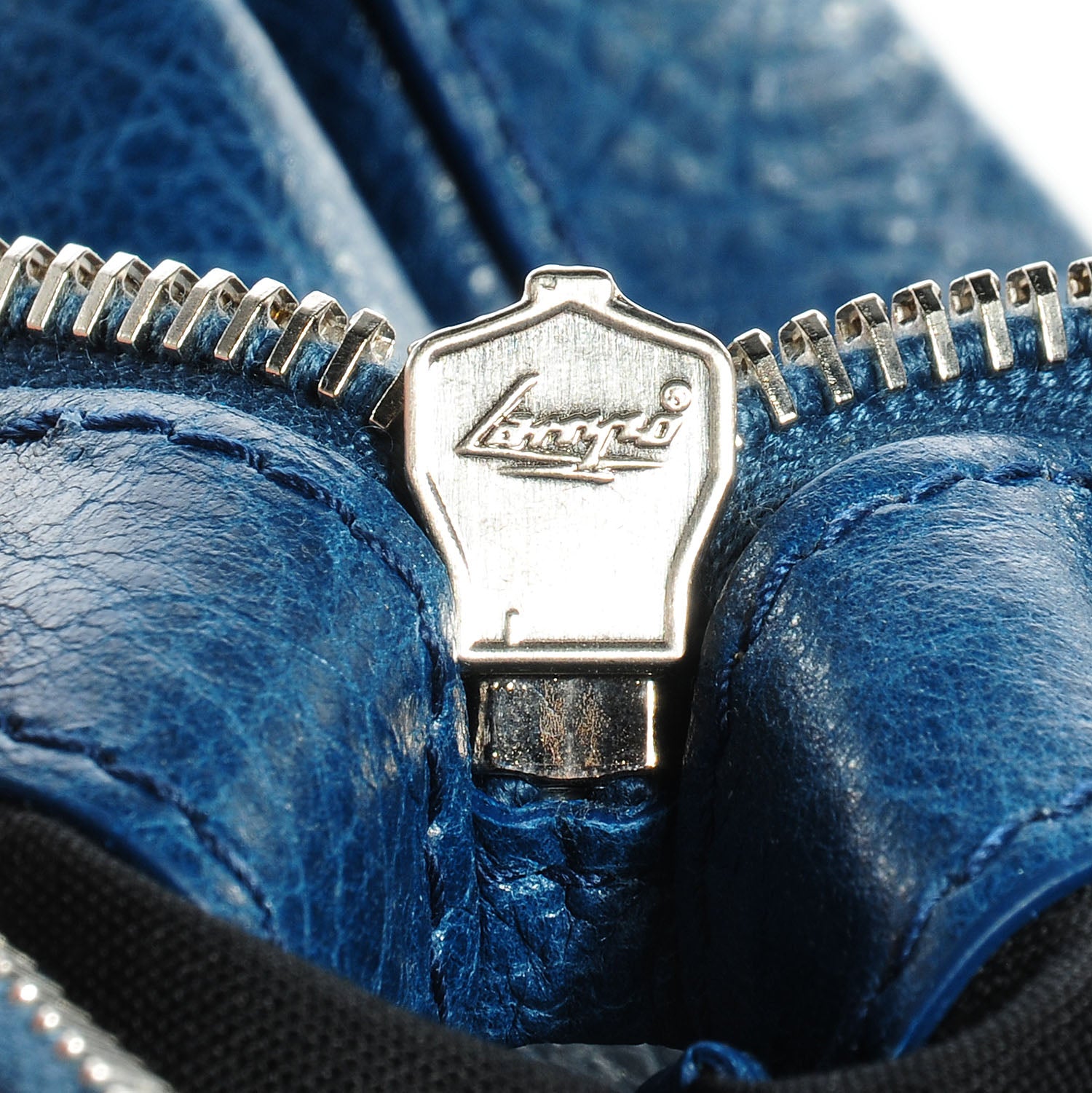 Balenciaga Agneau Arena Clip Medium Bleu Mineral 12 of 12