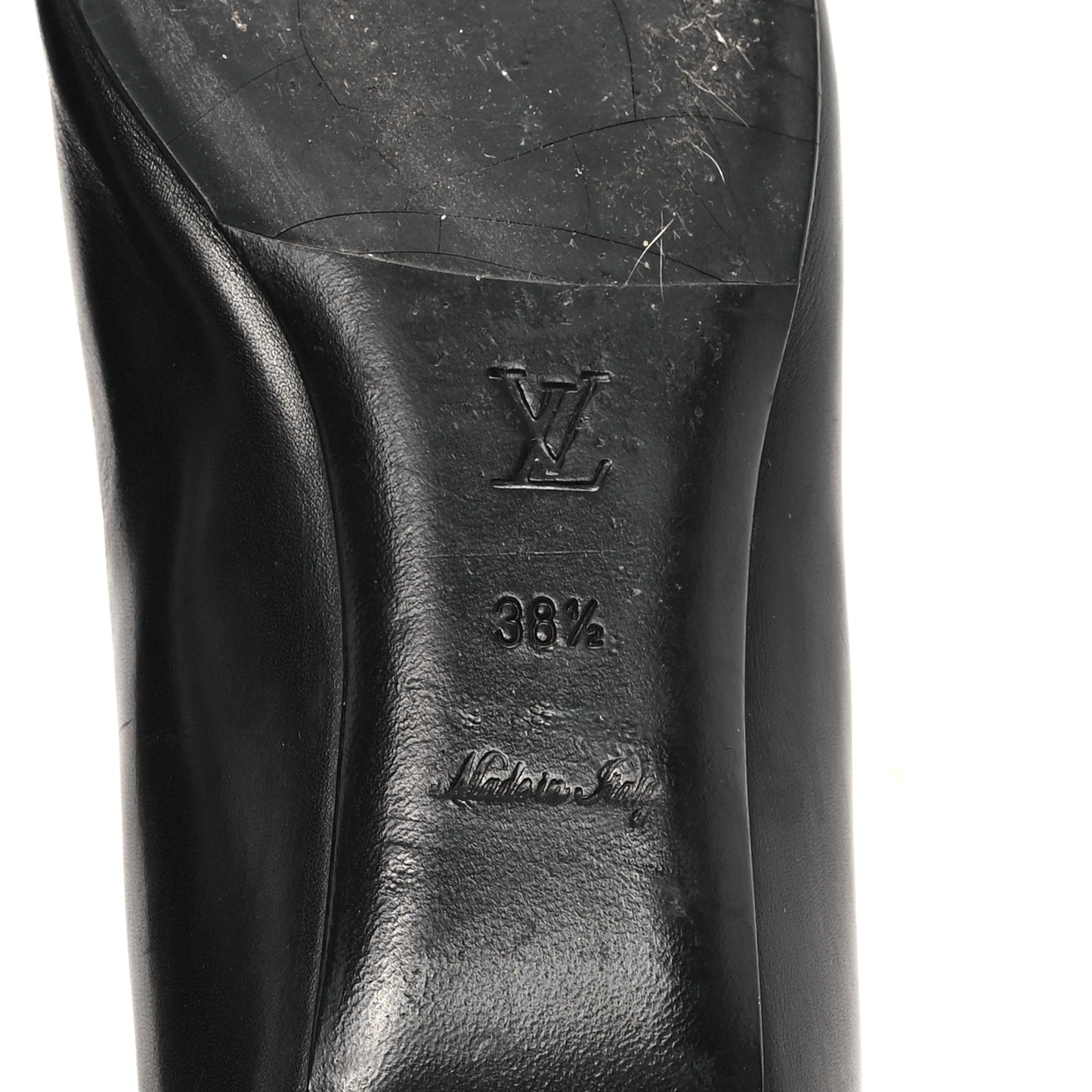 Calfskin Uniformes Ballet Flats 38.5 Black