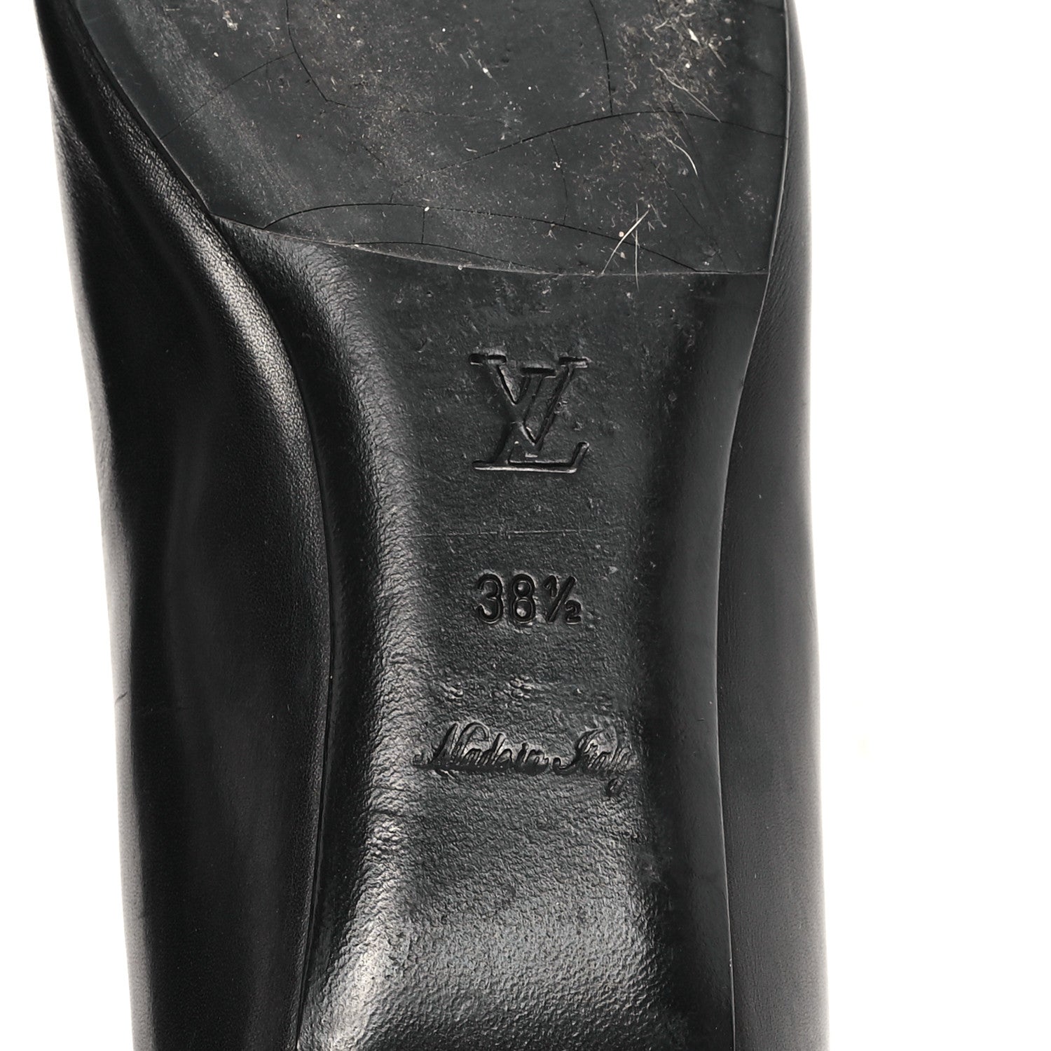 Louis Vuitton Calfskin Uniformes Ballet Flats 38.5 Black 7 of 9