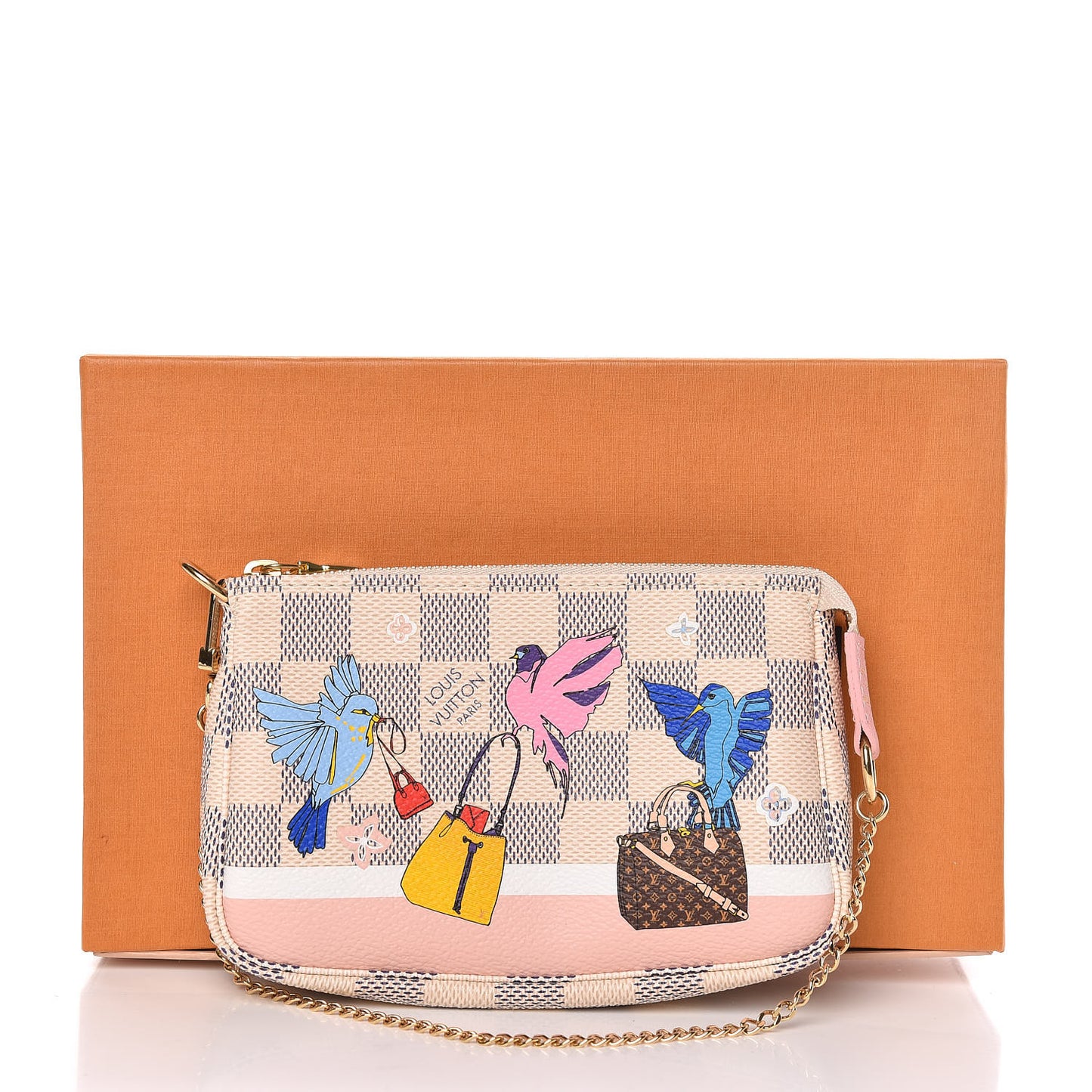 Damier Azur 2018 Christmas Animation Mini Pochette Accessories