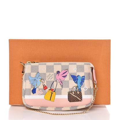 Louis Vuitton Damier Azur 2018 Christmas Animation Mini Pochette Accessories 8 of 8