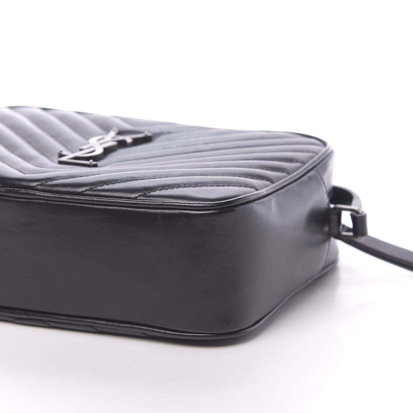 Calfskin Matelasse Monogram Lou Camera Bag Black
