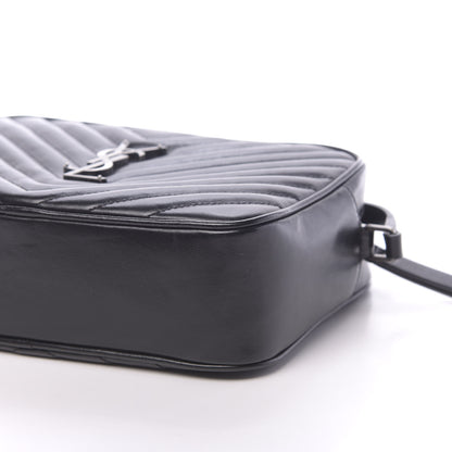 Saint Laurent Calfskin Matelasse Monogram Lou Camera Bag Black 8 of 9