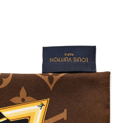 Louis Vuitton Silk Monogram Confidential Bandeau Brown 3 of 6